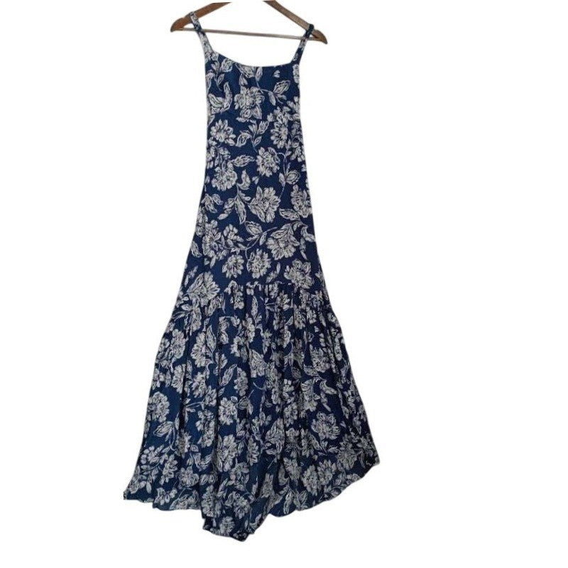 Madewell NWT Floral Smocked High-Low Maxi Dress 8 Fits Small Coastal Cottagecore