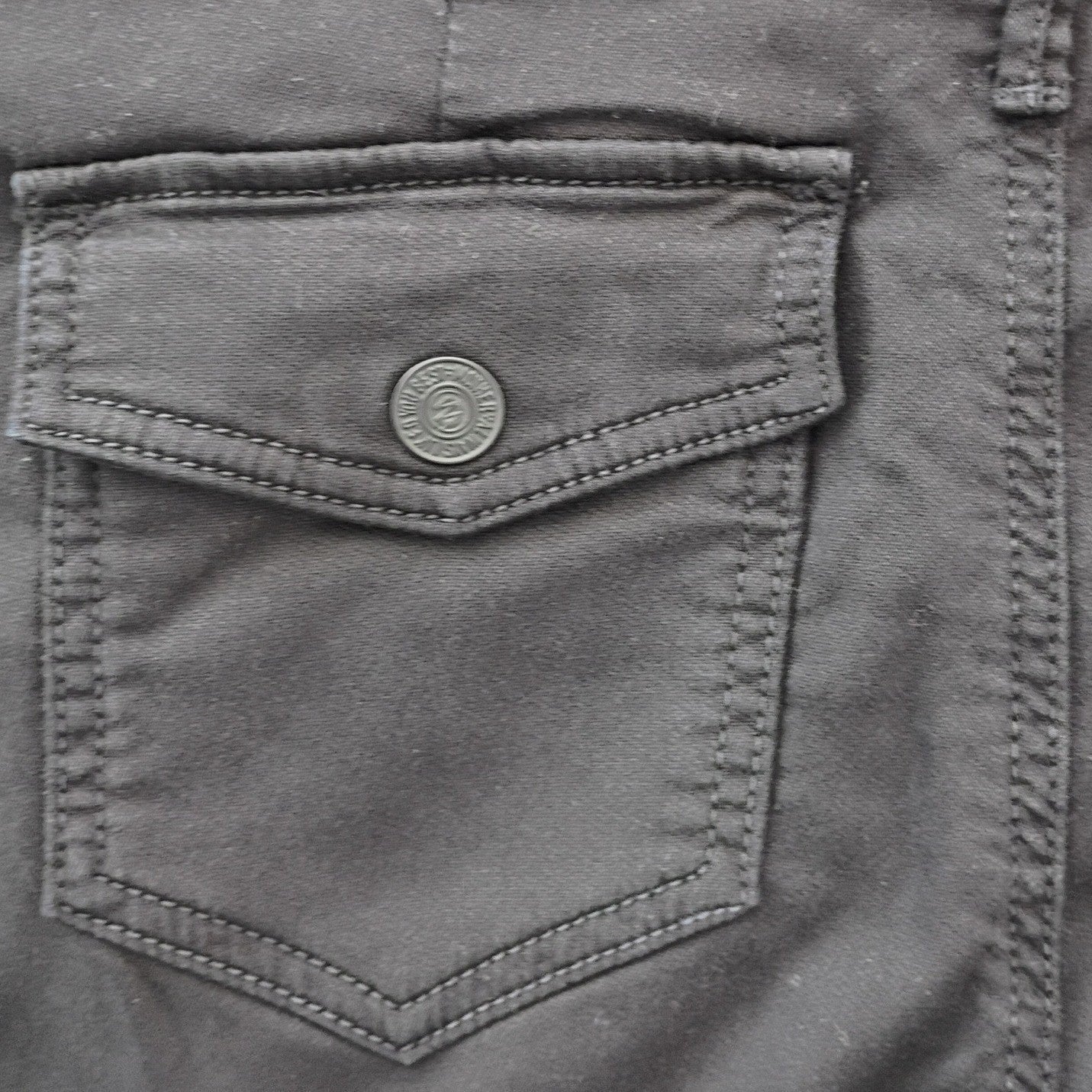 MOTHER Wee Misfit Black Lyocell Cotton Utility Pants Ankle Zip 24x28 USA $248