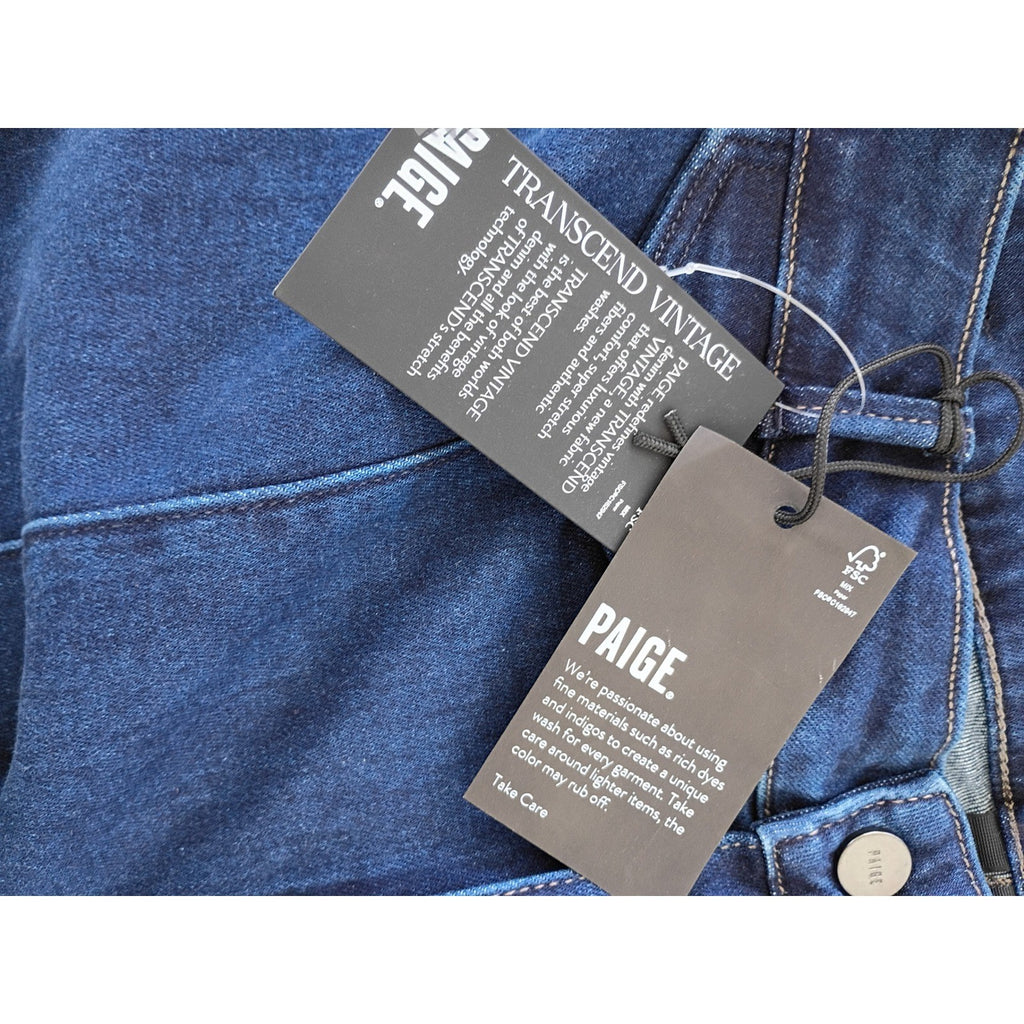 PAIGE NWT Laurel Canyon Bootcut Flare Jean 29x35 High Rise Transcend Indigo $249