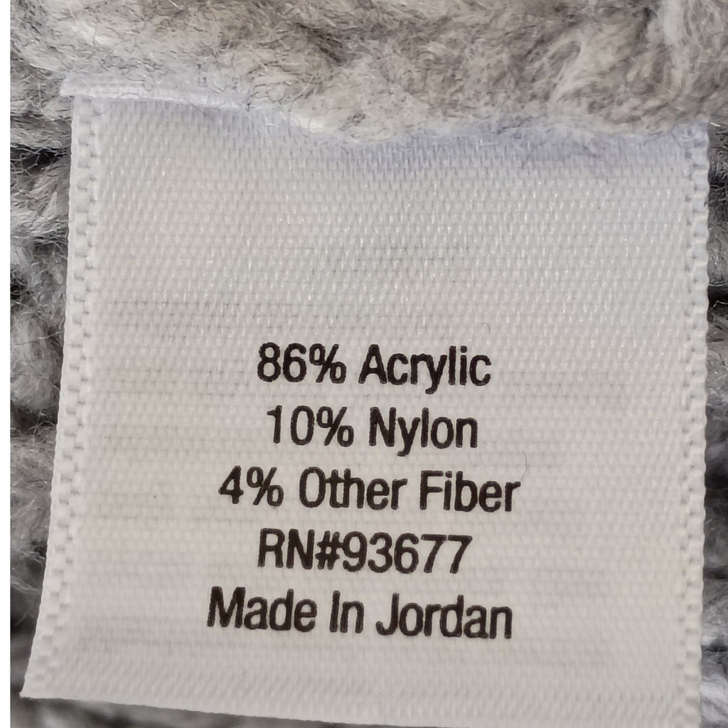 ST JOHNS BAY Gray Chunky Cable Knit Open Cardigan M/L NWOT Cozy Grandmacore $54
