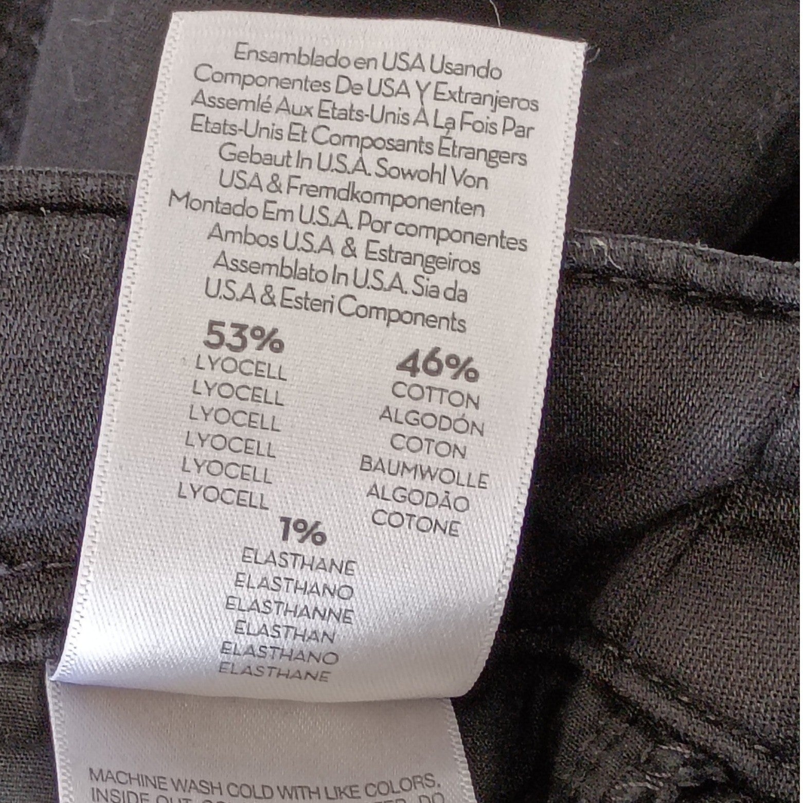 MOTHER Wee Misfit Black Lyocell Cotton Utility Pants Ankle Zip 24x28 USA $248