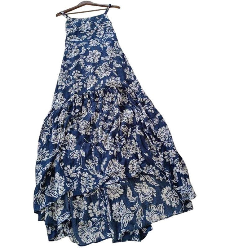 Madewell NWT Floral Smocked High-Low Maxi Dress 8 Fits Small Coastal Cottagecore